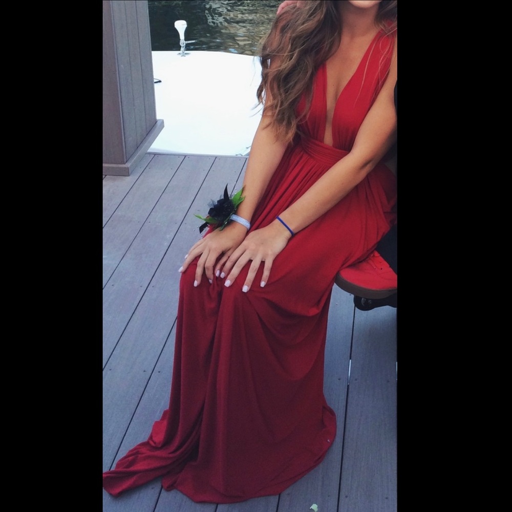 Long formal red dress - Jovani